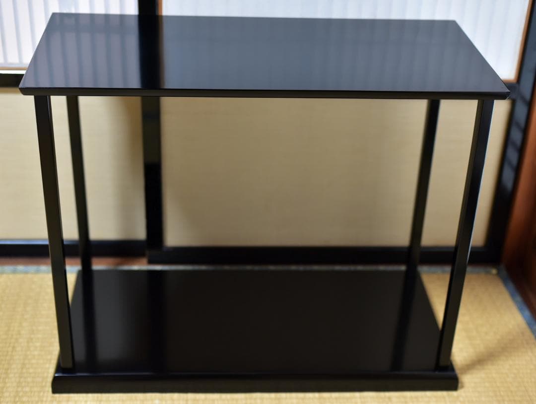 可映造　真塗台子組立式　箱入り　棚　お茶道具