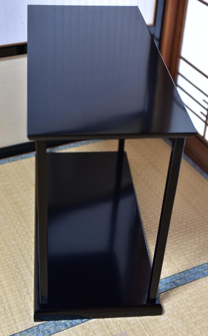 可映造　真塗台子組立式　箱入り　棚　お茶道具