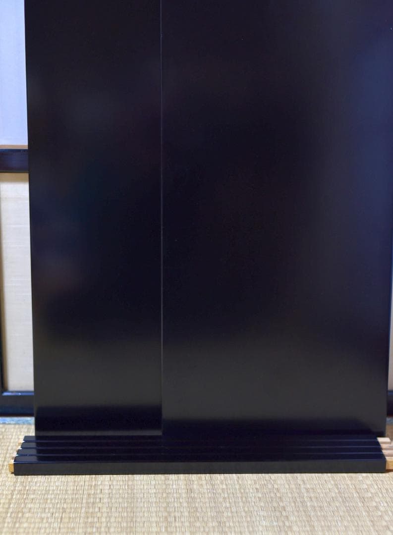 可映造　真塗台子組立式　箱入り　棚　お茶道具