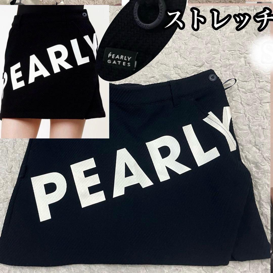 PEARLY GATES【ストレッチ】ミニスカート パーリーゲイツ 1 Ｍ 黒