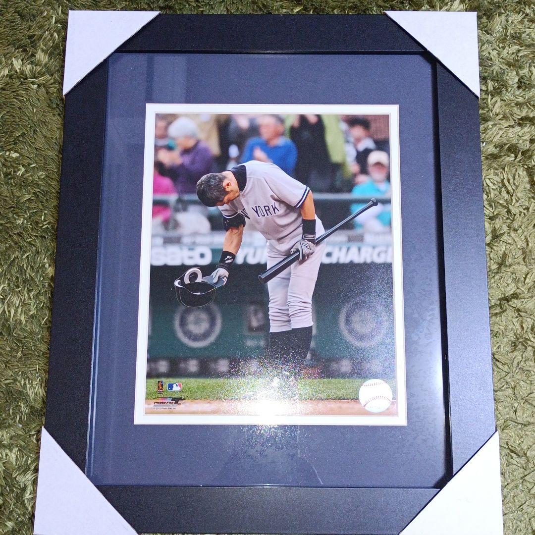 USAにて購入! イチローさん、NYヤンキース移籍時の初打席での写真、プレート付