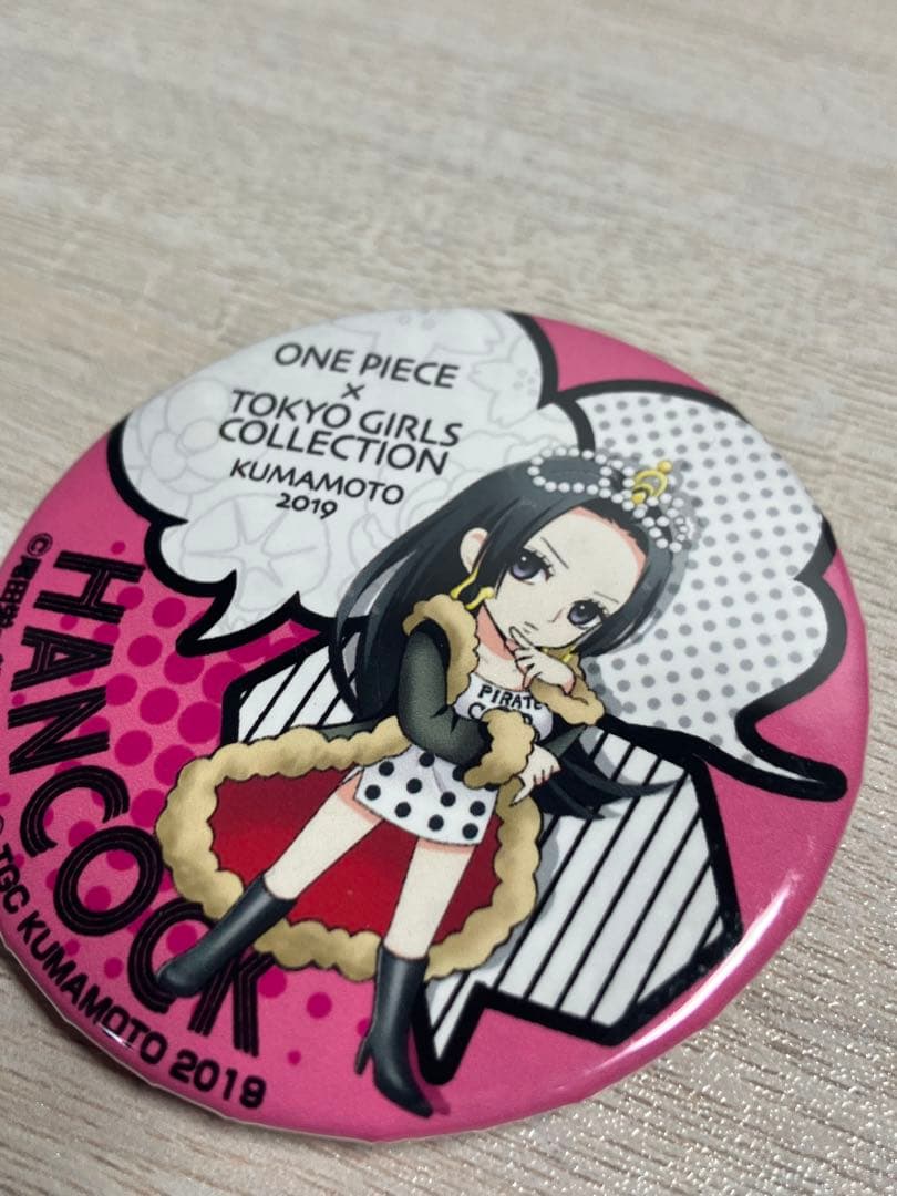 ワンピース 東京ガールズコレクション TGC 熊本 限定　ハンコック 缶バッジ