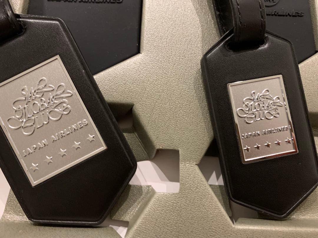 JAL グローバルクラブ　亀タグ　ラゲージタグ　黒色　新品未使用品