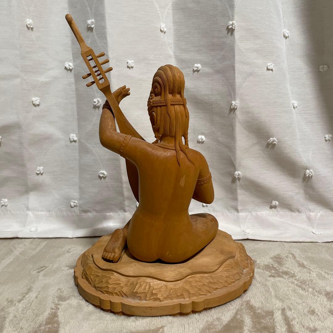 値下げしました　弁財天　仏像　木彫り