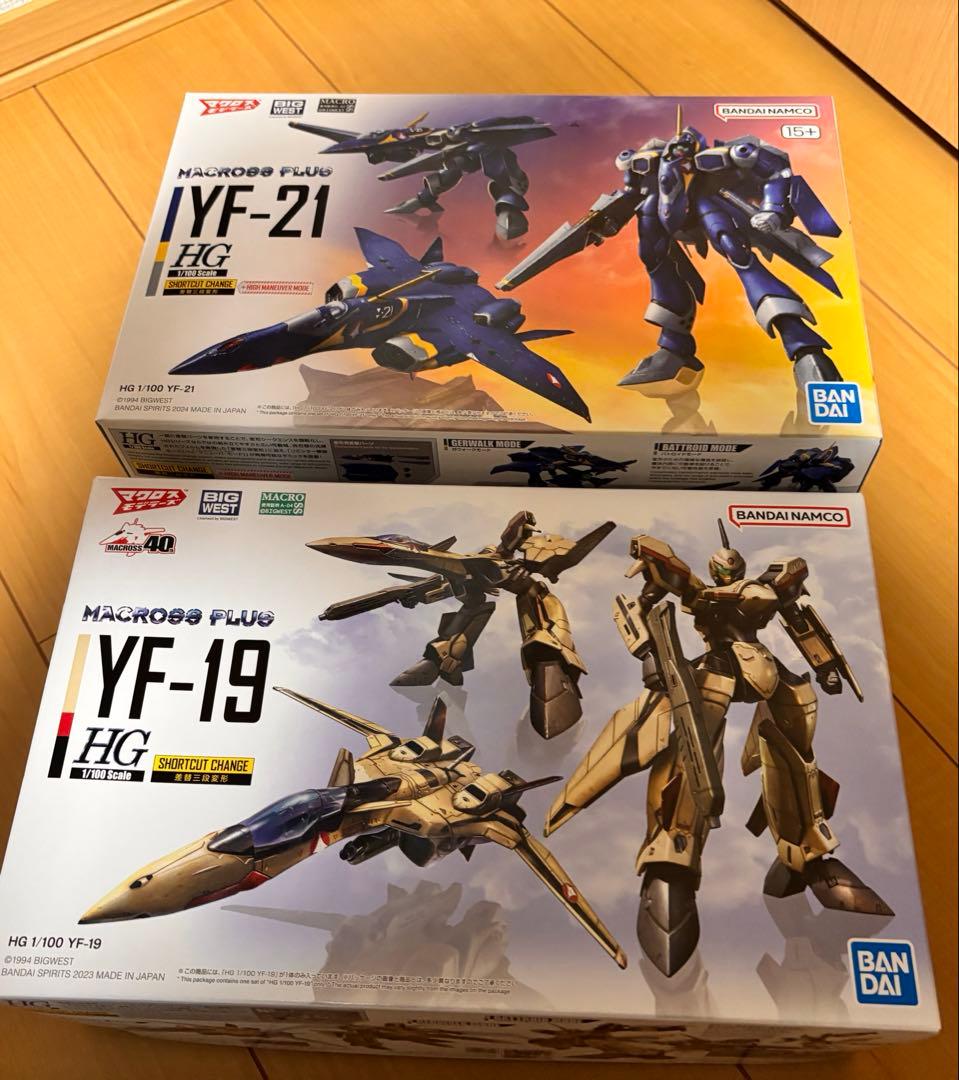 HG 1/100 YF-19 YF-21 セットマクロス プラス