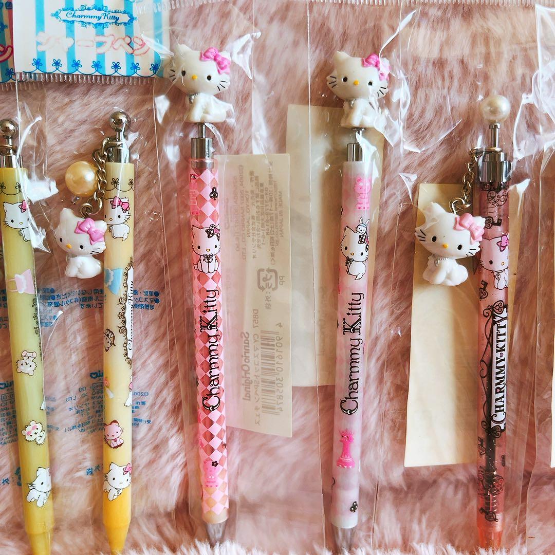 希少レア　チャーミーキティ　マスコット付きペン　まとめ売り　平成レトロ　サンリオ
