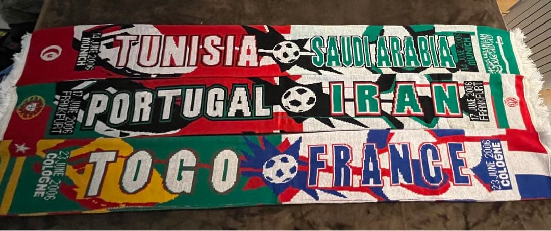 2006ドイツワールドカップ　現地だけ　マッチデーマフラー　14本