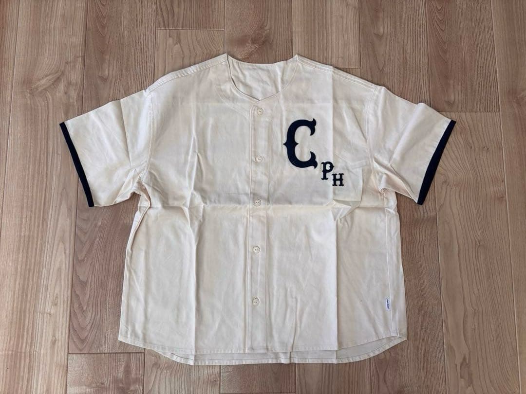 ゴルフ クラシック ベースボール コットン ノーカラー シャツ　XL