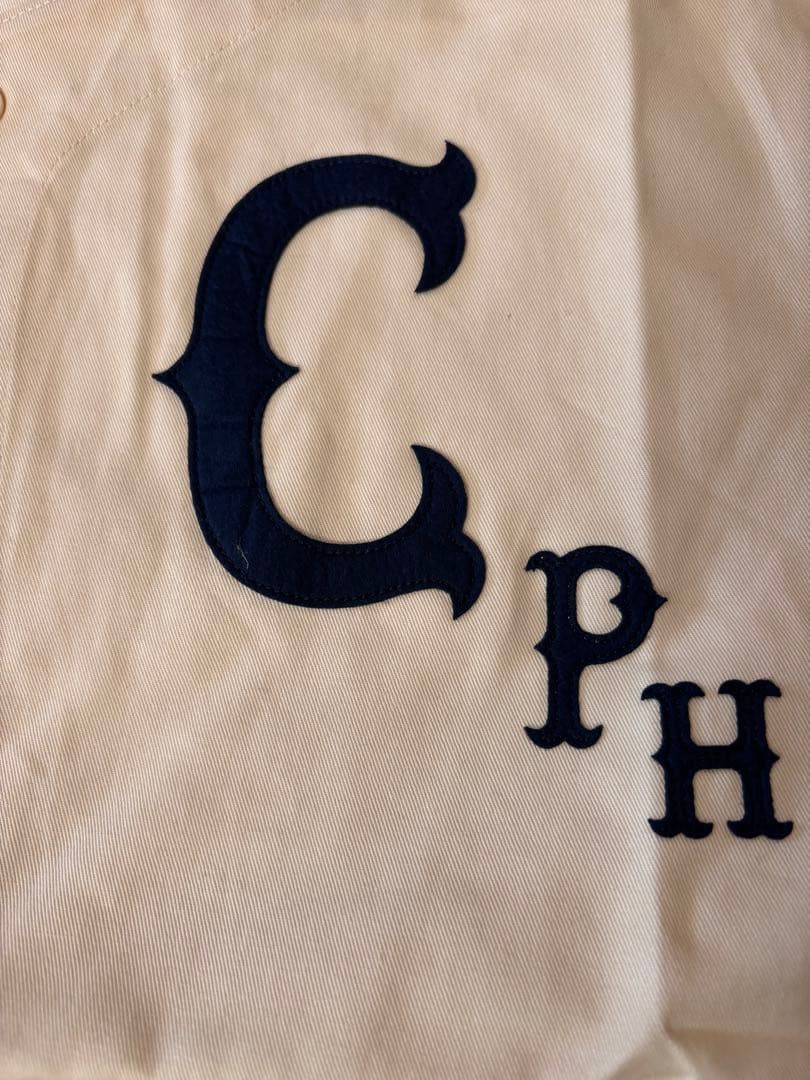 ゴルフ クラシック ベースボール コットン ノーカラー シャツ　XL