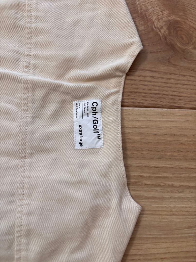 ゴルフ クラシック ベースボール コットン ノーカラー シャツ　XL