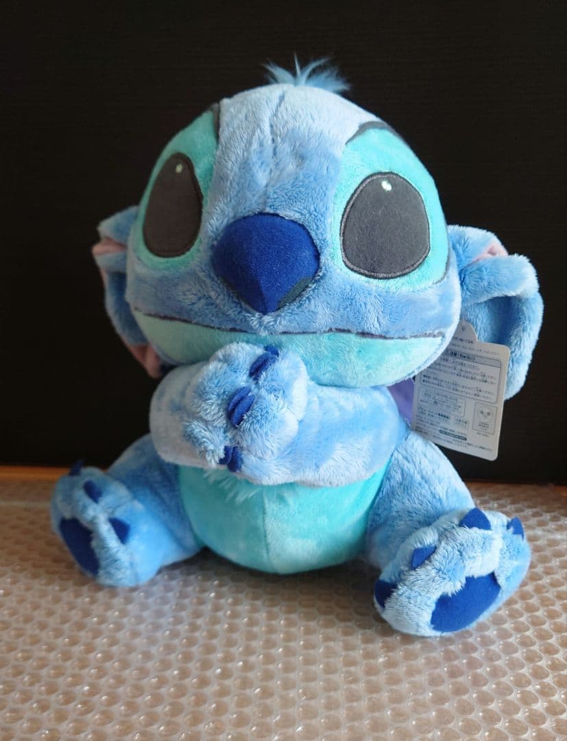 新品　ディズニー　スティッチ　リボン　ぬいぐるみ　タグ付き