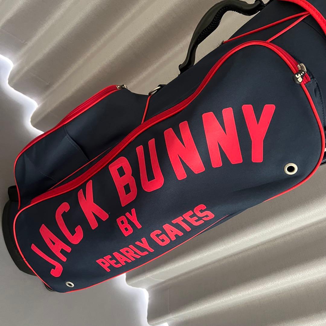 ジャックバニー　パーリーゲイツ　キャディバッグ ゴルフ　ロゴ　スタンド　自立