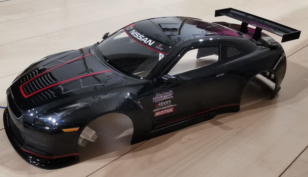 1/10 日産 R35 GT-R LED14灯 ボディ ラジコン RC