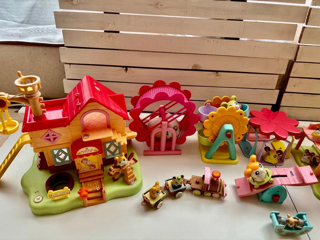 【ハム太郎】ハムハムハウス・地下ハウス・ひまわりかんらん車+マスコットセット