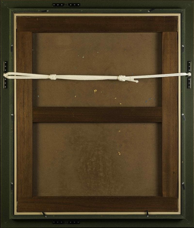 ヴァン・ゴッホ　油彩　肉筆『アイリス』表サイン　鑑定証　F12号　額装　b626