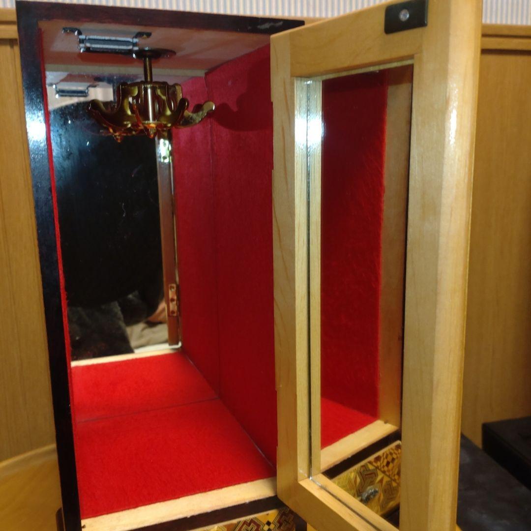 箱根寄木細工　縦型ジュエリーボックス