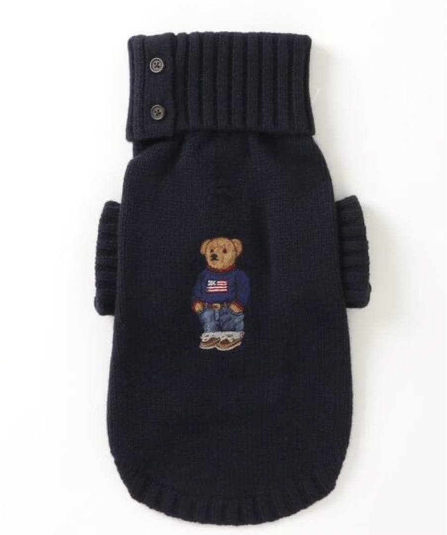 【新品未使用】ラルフローレン　犬服 ウールブレンド ドッグセーター　Mサイズ