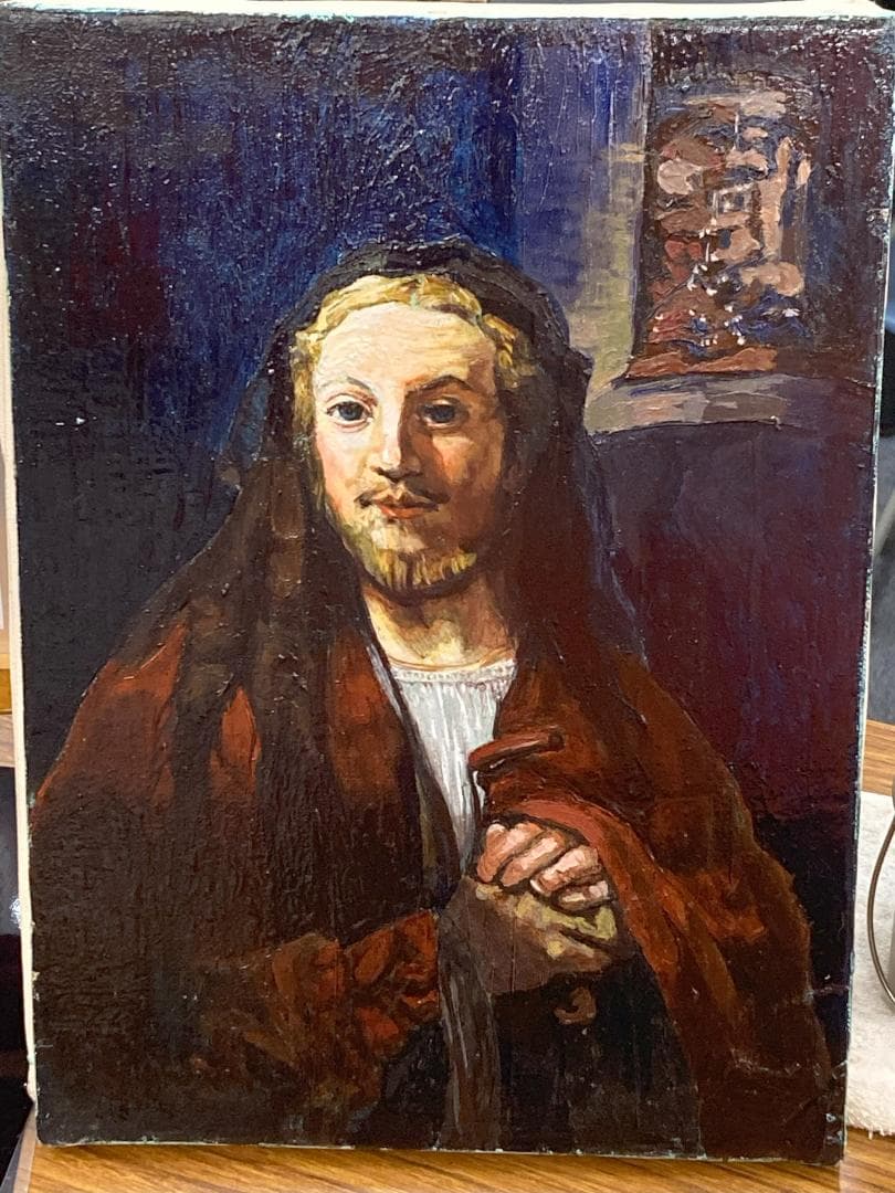 イエス・キリストの肖像画（油彩F4号333✖️242㎜）額装なし