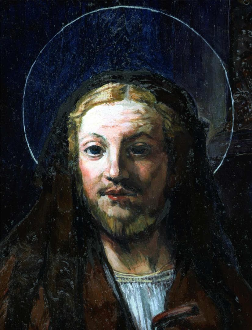イエス・キリストの肖像画（油彩F4号333✖️242㎜）額装なし