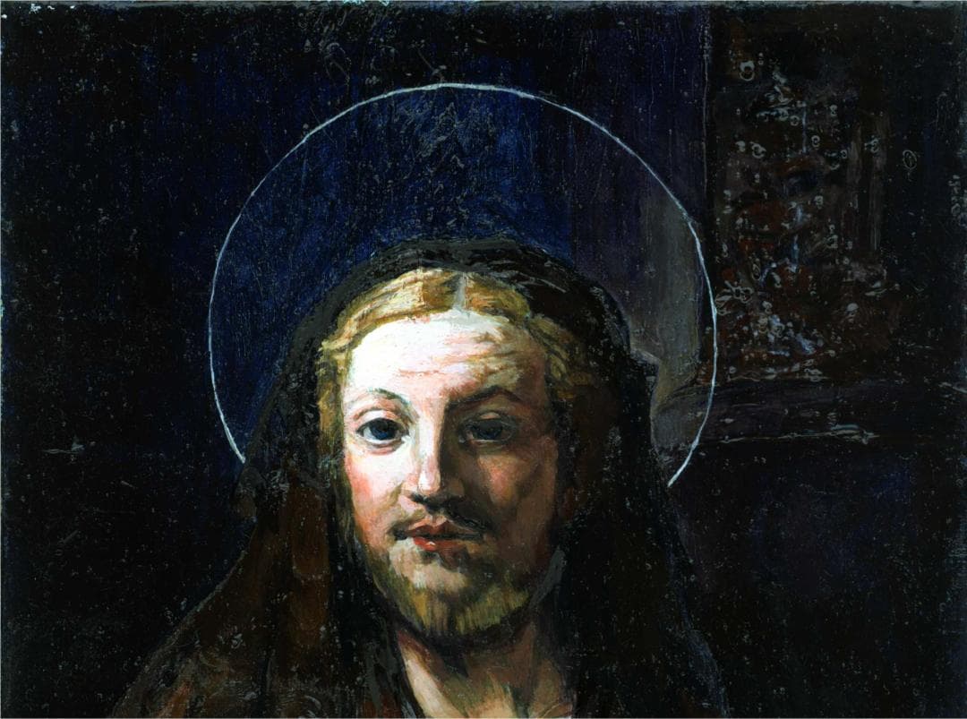 イエス・キリストの肖像画（油彩F4号333✖️242㎜）額装なし