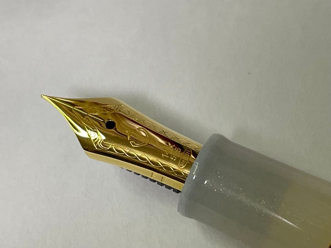 SAILOR 万年筆 四季織 雪月空葉 名月 ホワイトEF(極細)