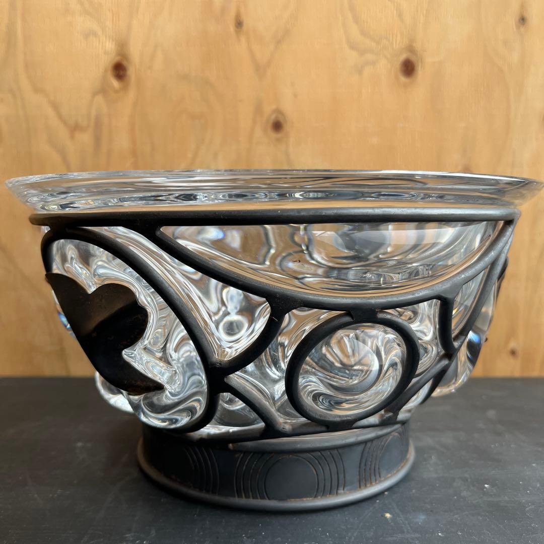 「超希少」クリスタルガラス ボウル ドーム クペリエール アイアン 工藝