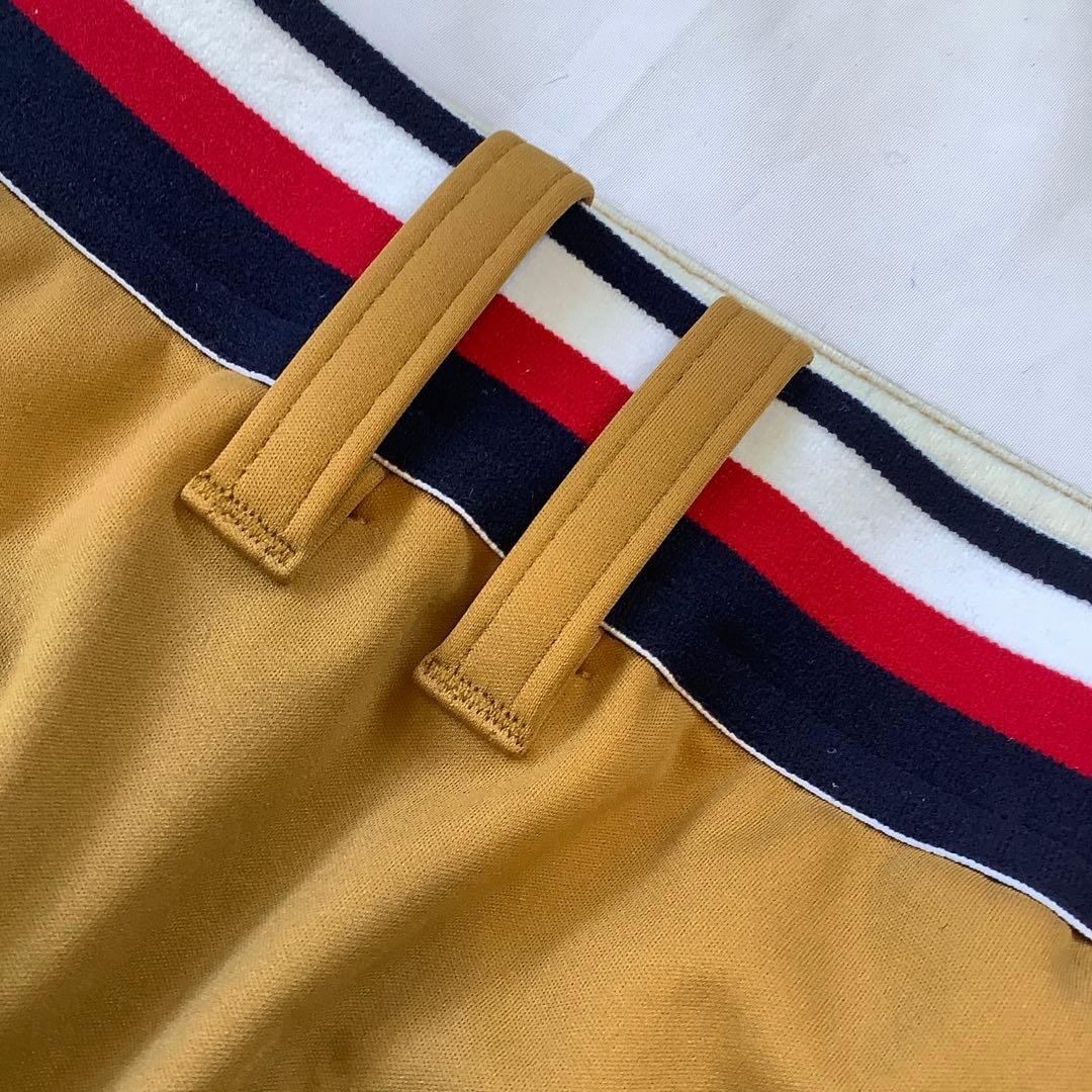 新品★トミーヒルフィガーゴルフ★ウィンドプルーフミニスカート裏起毛ボア★キャメル