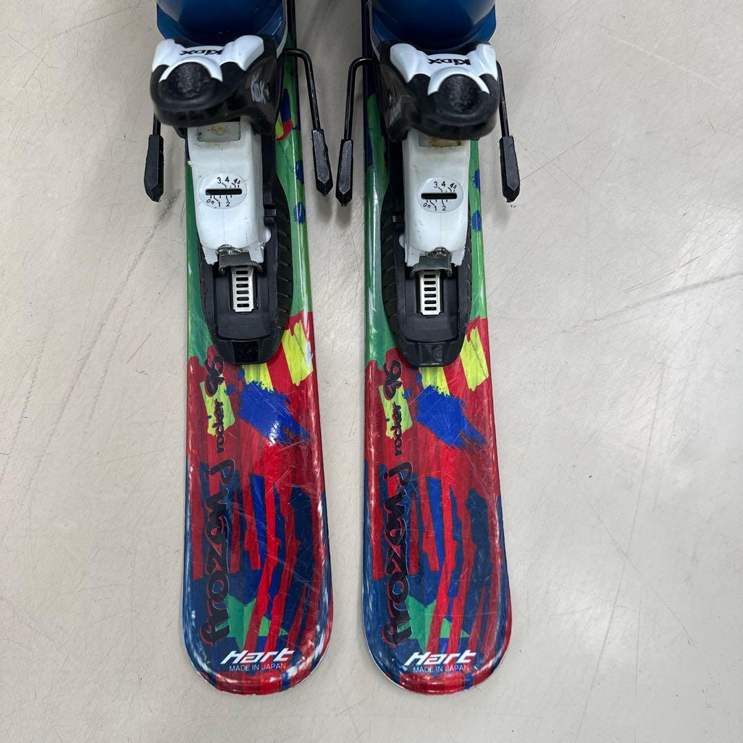 キッズスキー板96/ブーツ19/ストックのセット