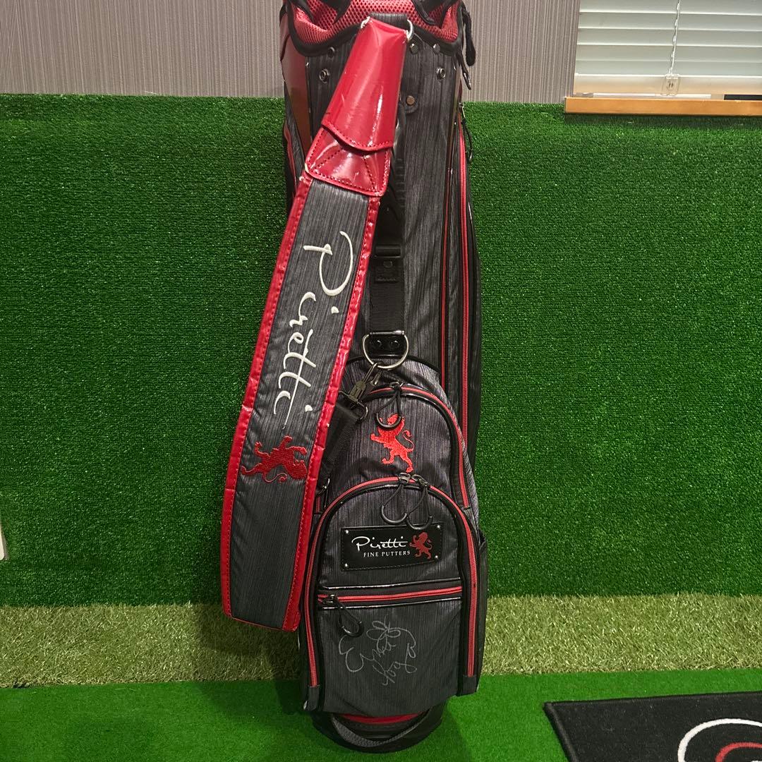 Piretti キャディバッグ 黒/赤