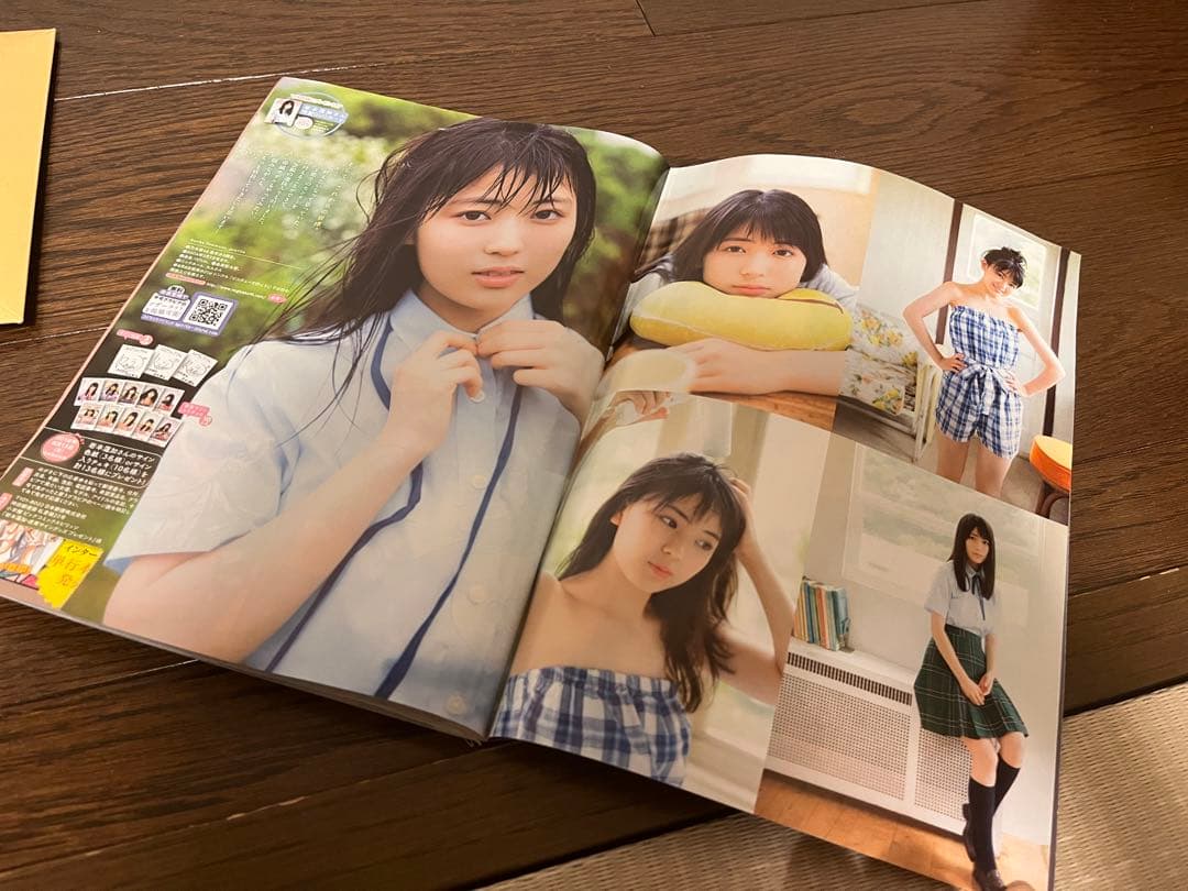 【希少】岩本蓮加 初巻頭グラビア スピリッツ 直筆サイン入りチェキ 乃木坂46