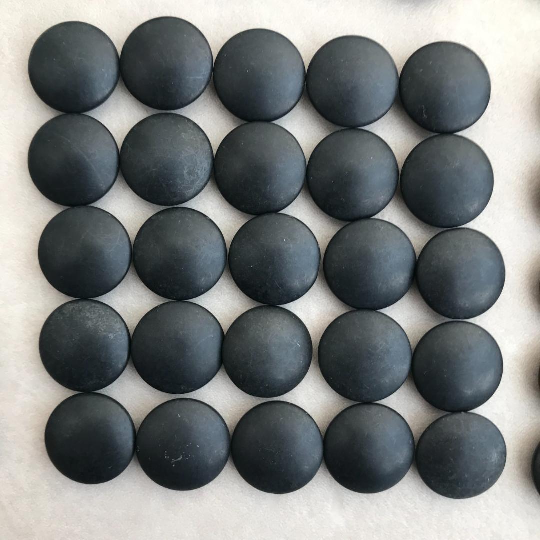 囲碁の駒 白石（黒石）＆ 碁笥 セット 木箱付き