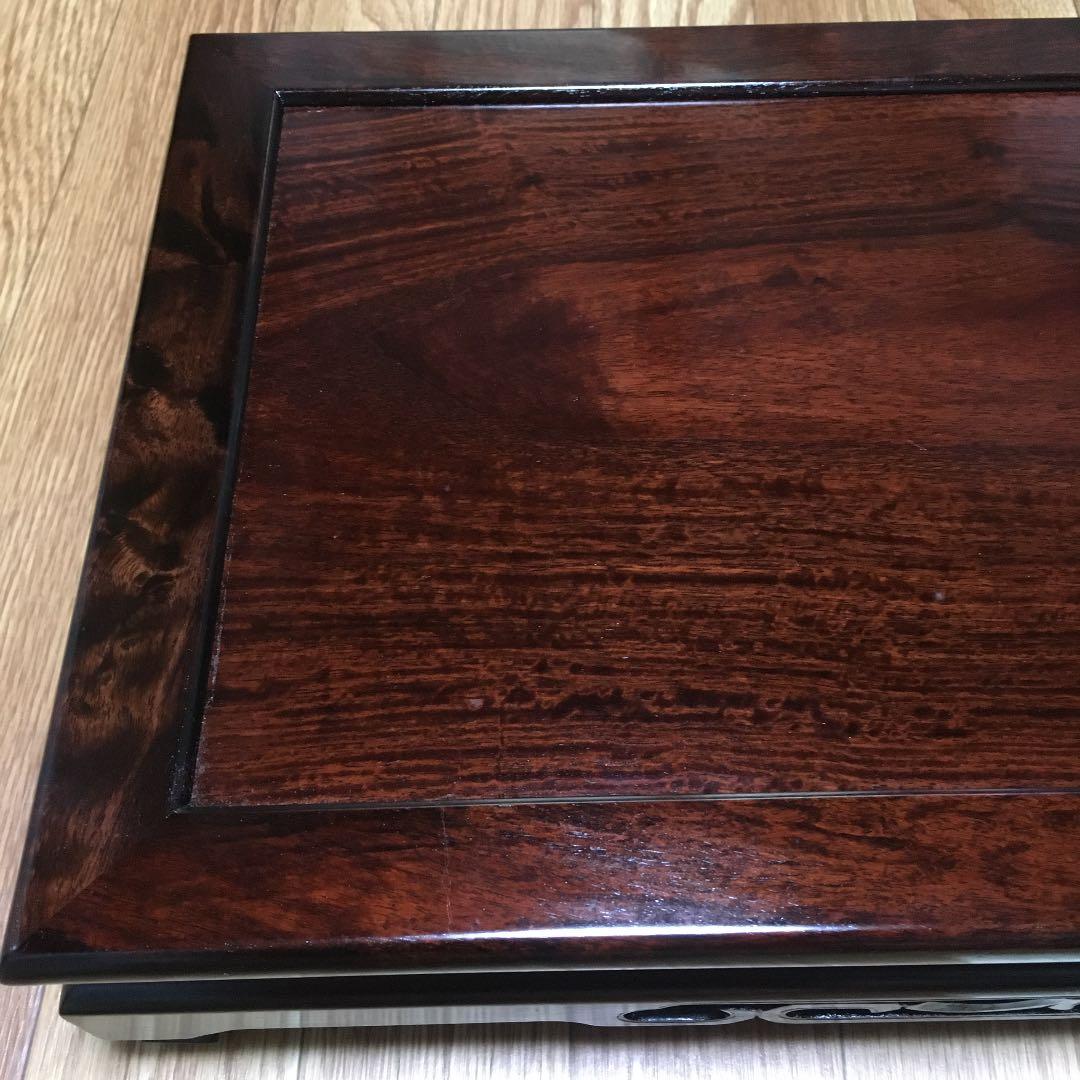 0949 唐木細工 すり漆仕上げ 花台 台