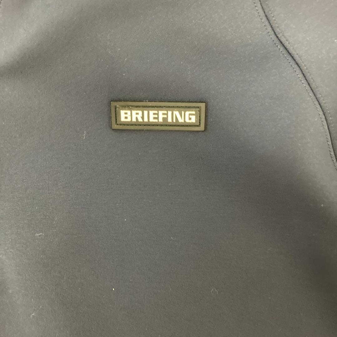 BRIEFING ネイビー ハーフジップジャケット