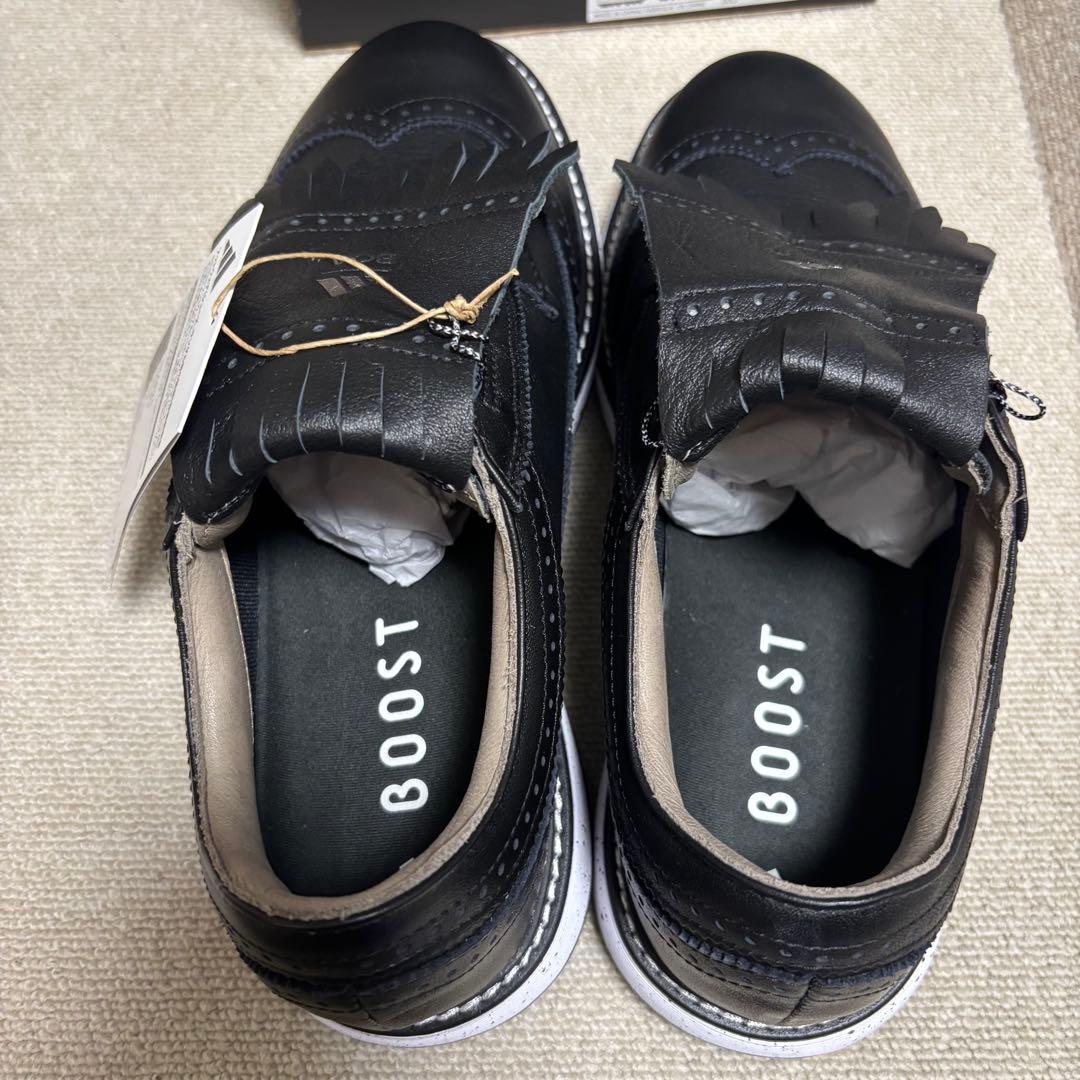 【新品】最安値　アディダス レザーゴルフシューズ スパクレス 27cmブラック