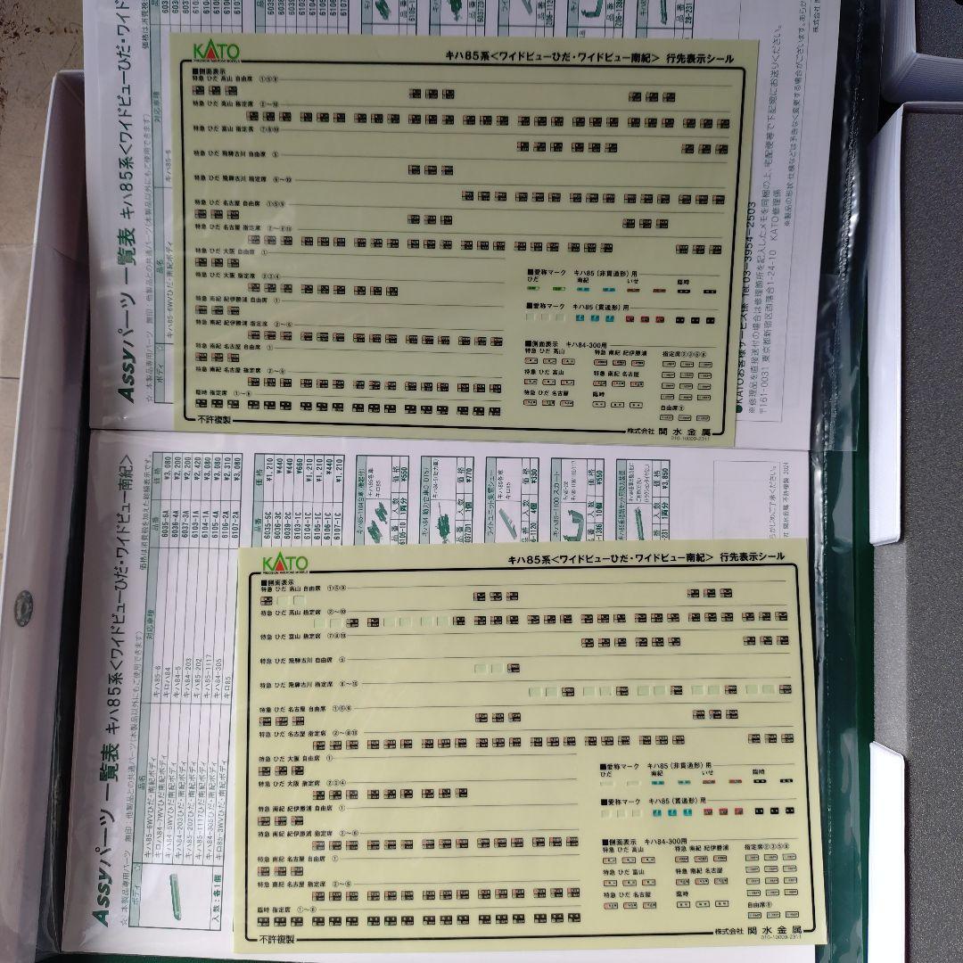 KATO キハ85系 ワイドビューひだ・南紀