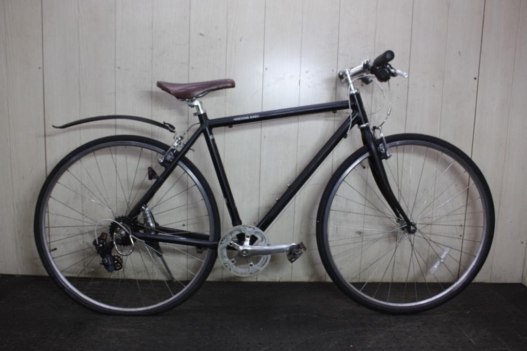 あさひ製WEEKEND アルミ 700C 7速 510mm BLACK系 クロス