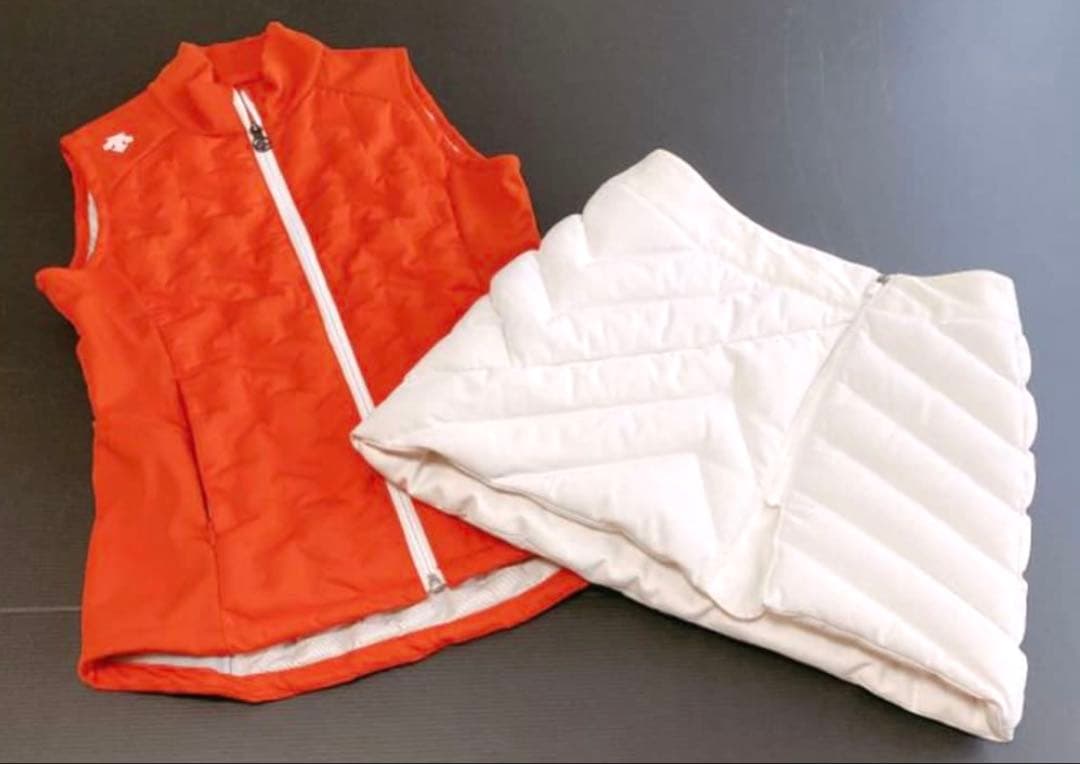 デサントゴルフ　上下②点セット　ダウンベスト　ダウンスカート 防寒