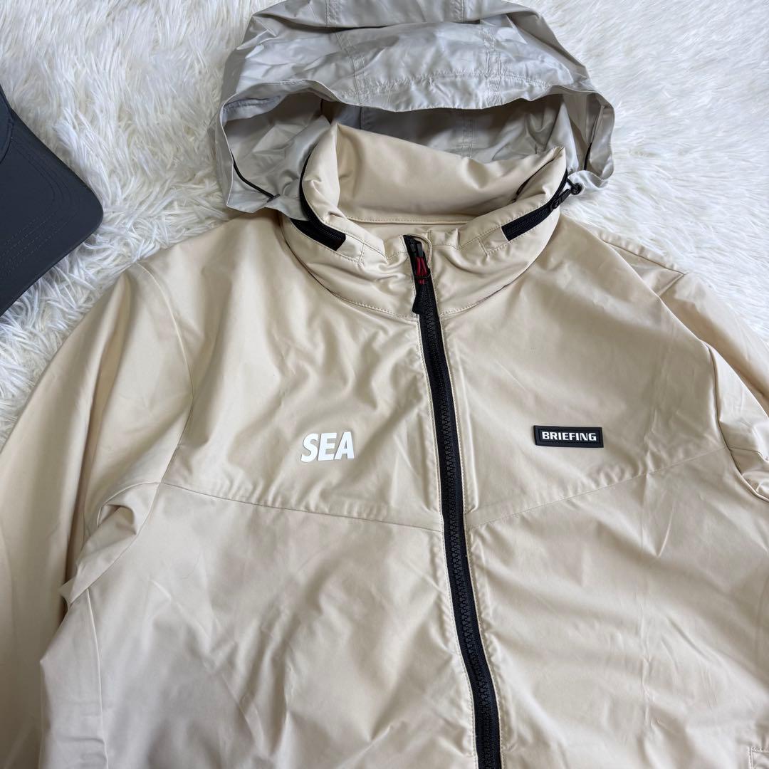 【ブリーフィングゴルフ】即完売品 コラボ ウィンダンシー ベージュM メンズ