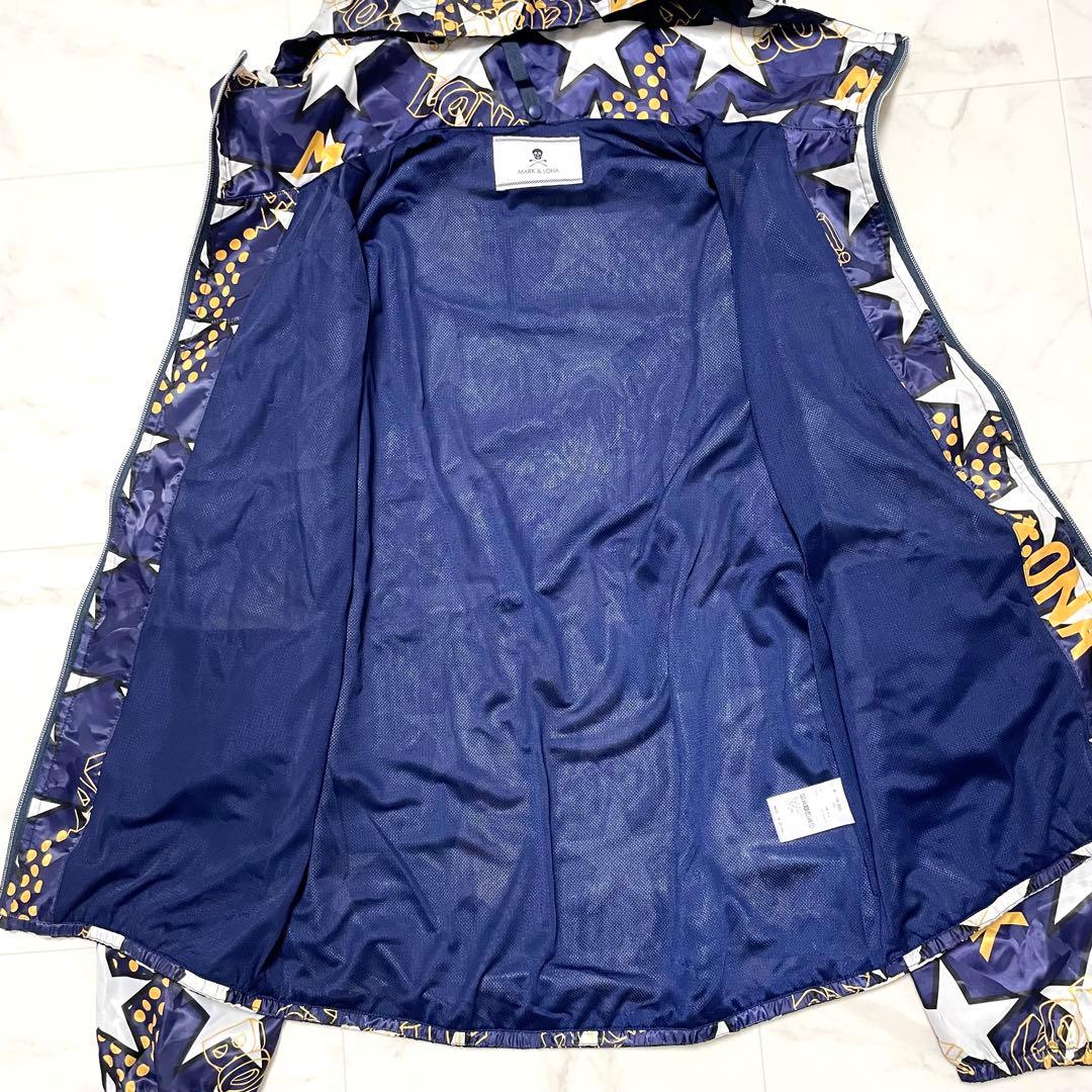 極美品 キムタク着用 マークアンドロナ ナイロンジャケット 星柄 迷彩 50