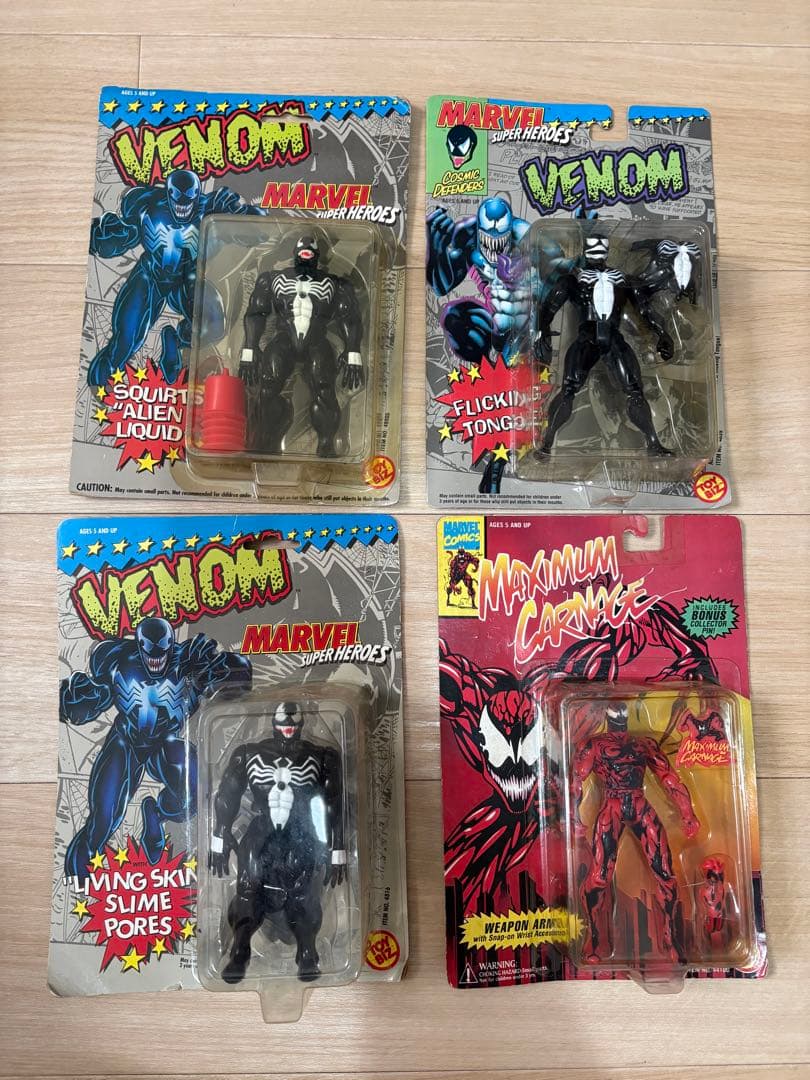 Venom ヴェノム＆カーネイジ フィギュア 4体セット 未開封 トイビズ