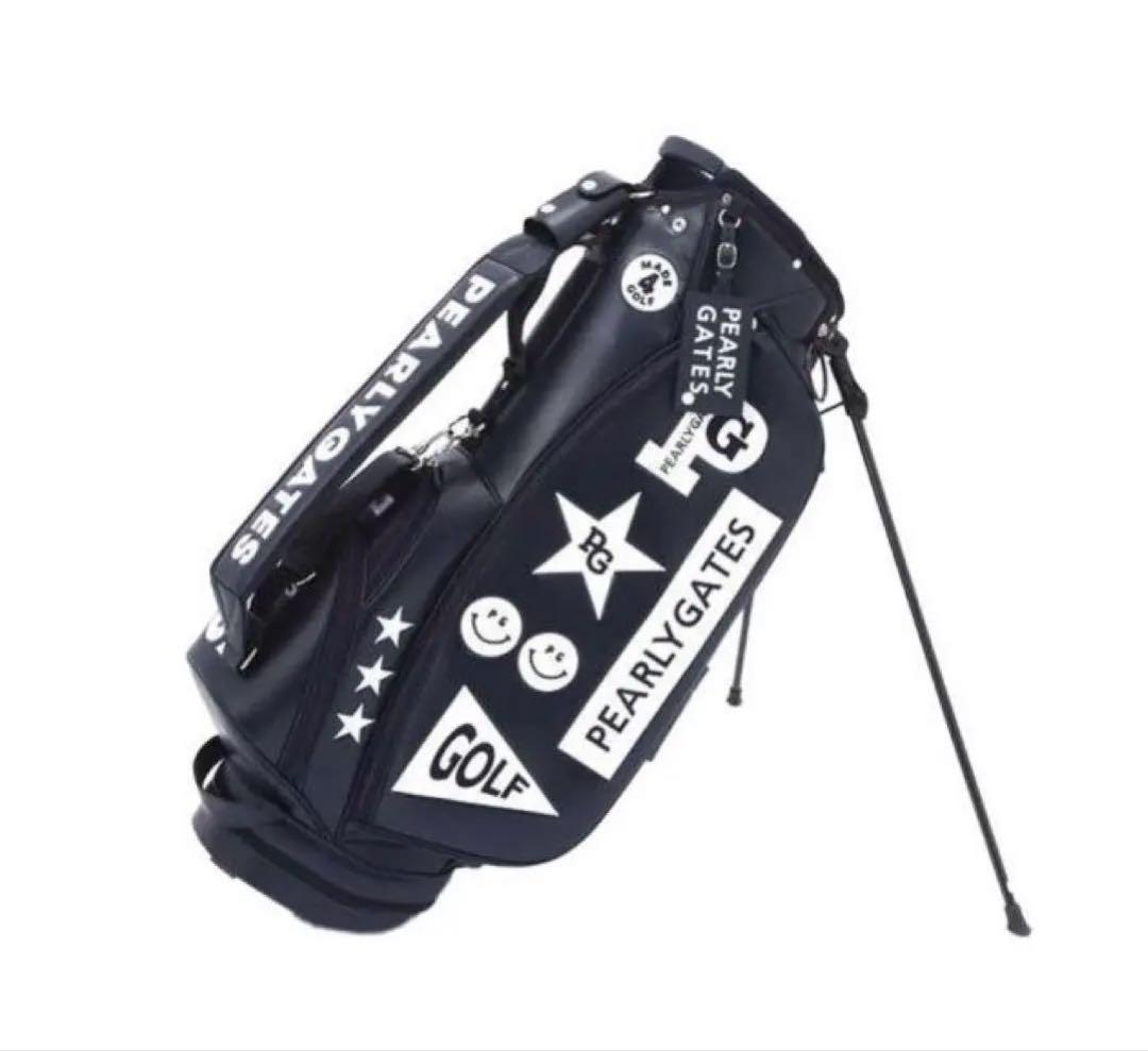 PEARLY GATES ゴルフバッグ 89 ブラック　パリーゲイツスタンド付き