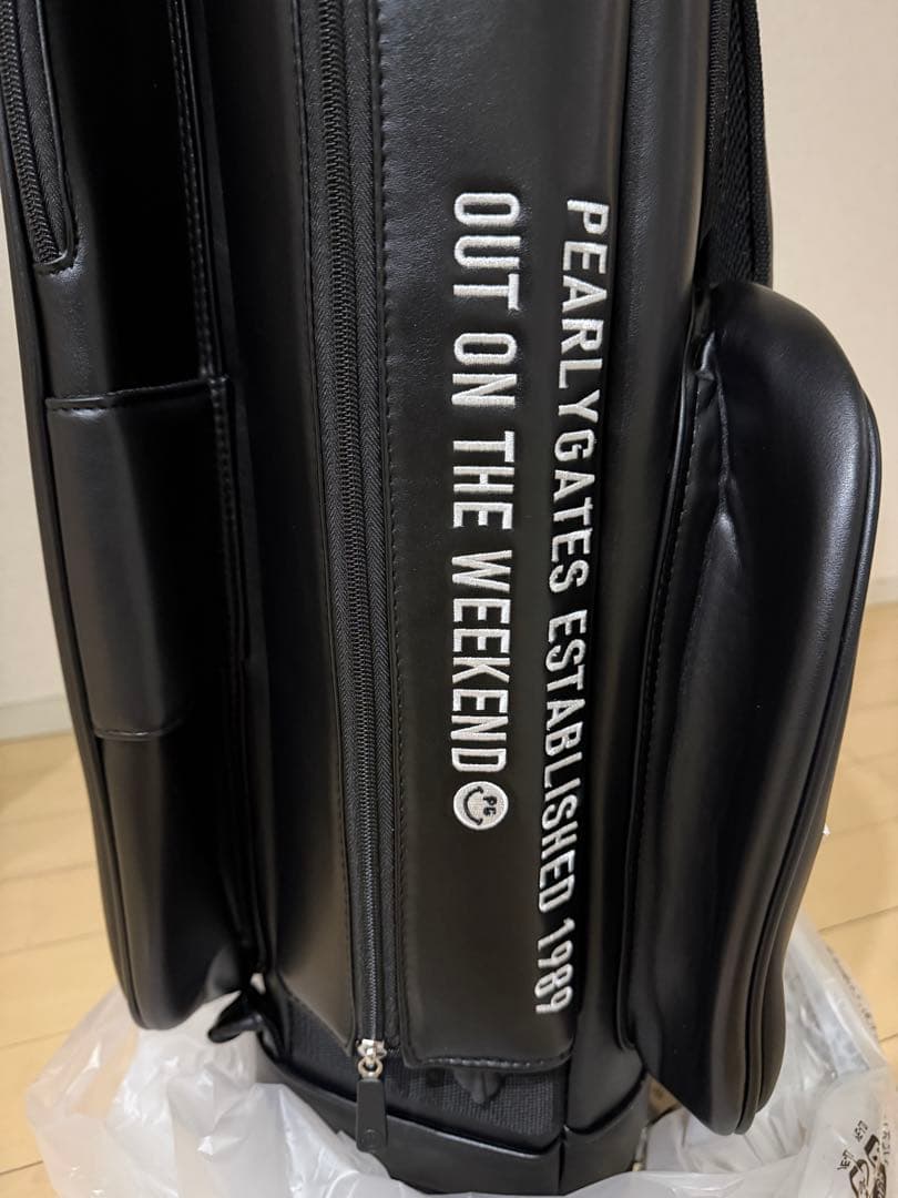 PEARLY GATES ゴルフバッグ 89 ブラック　パリーゲイツスタンド付き