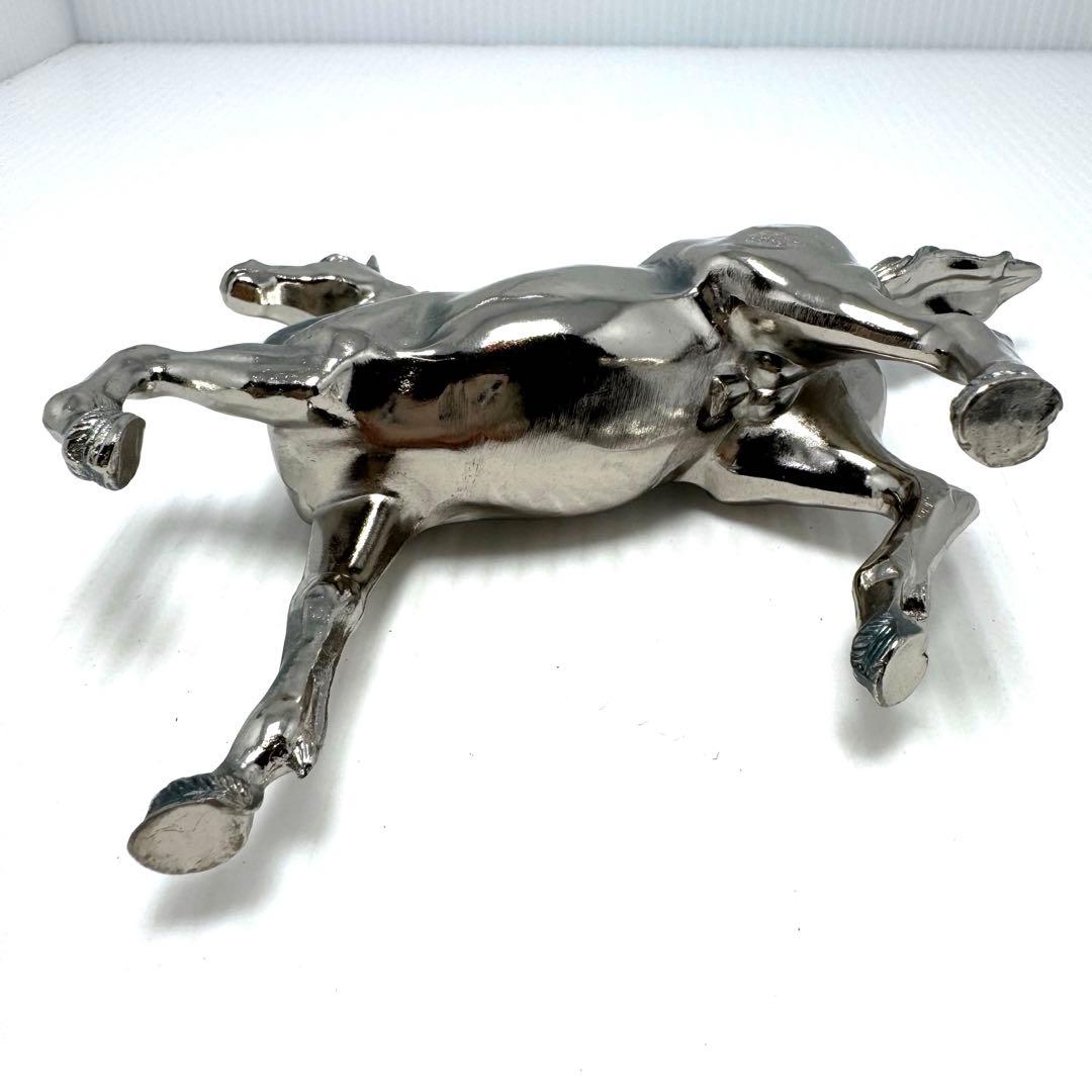 馬 午 干支 置物 飾り 鉄製 UMA AKEBONO シルバーメタル 跳ね馬