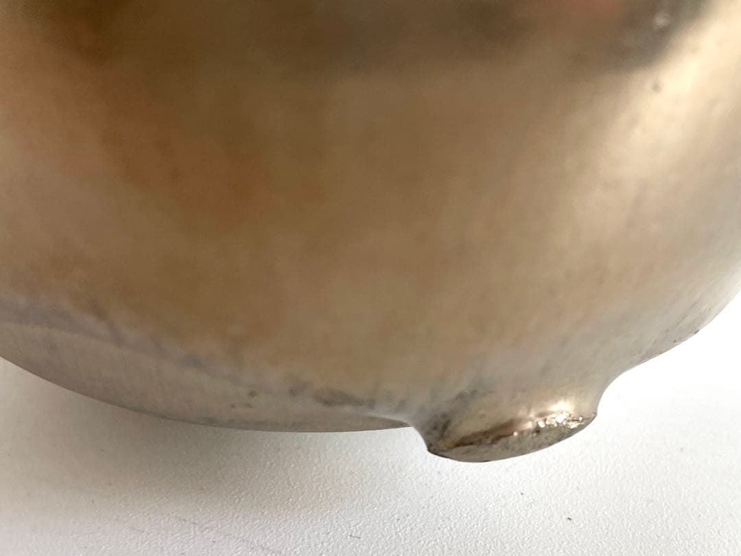 陶芸家　作家物　内田鋼一　プラチナ釉　碗　カップ　お碗　旅茶碗　人気作家　箱なし