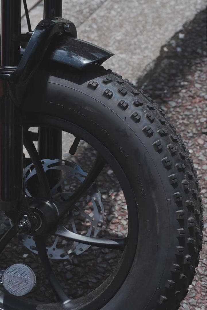 【新品】16インチ電動アシスト自転車 ファットバイク型 ミニベロ ブラック 黒