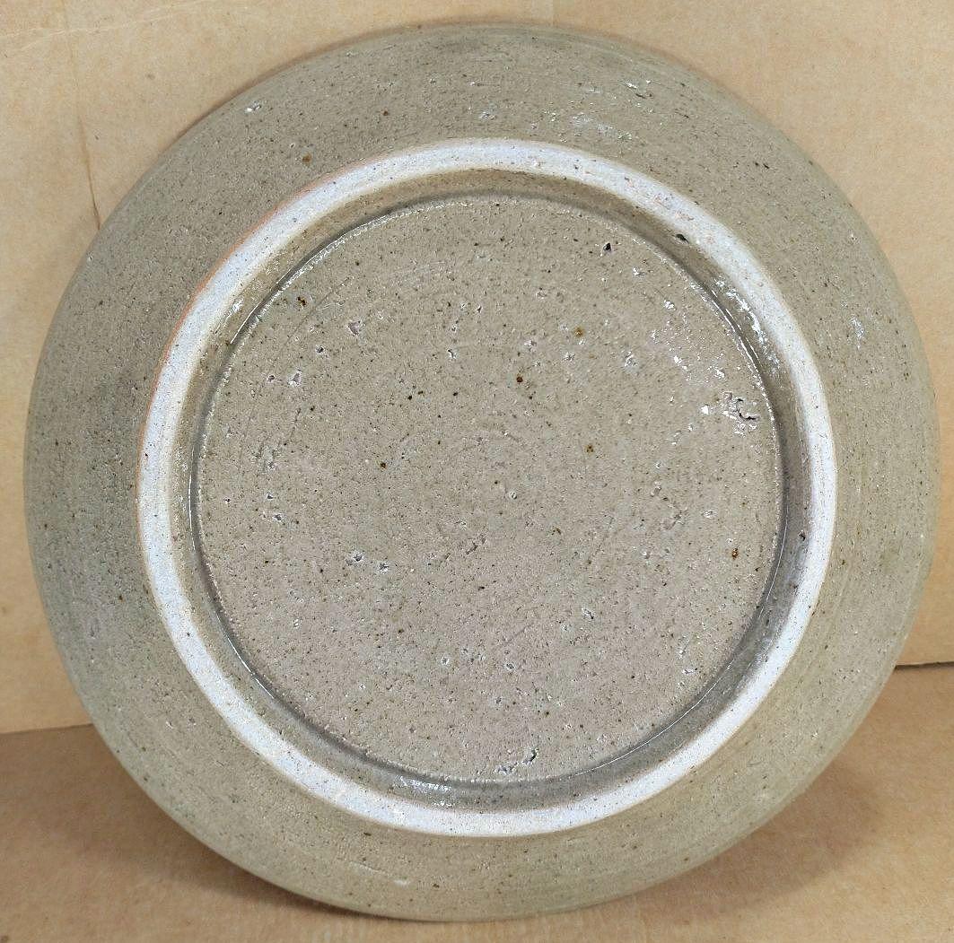 【本物保証】人間国宝 濱田庄司(浜田庄司）刷毛目皿 共箱 羅曼洞栞 美品 益子焼