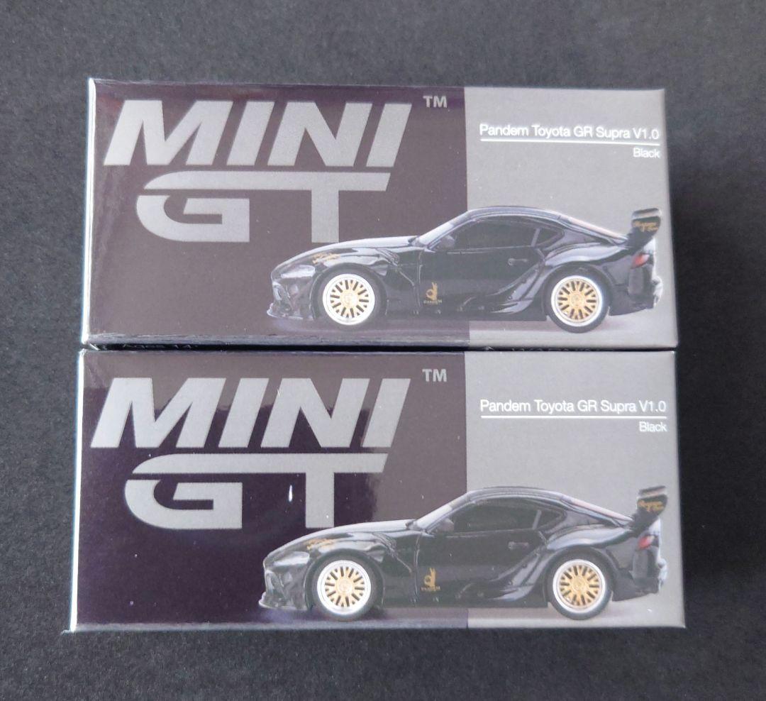 MINI GT Pandem ToyotaGRSupra V1.0 2台セット。