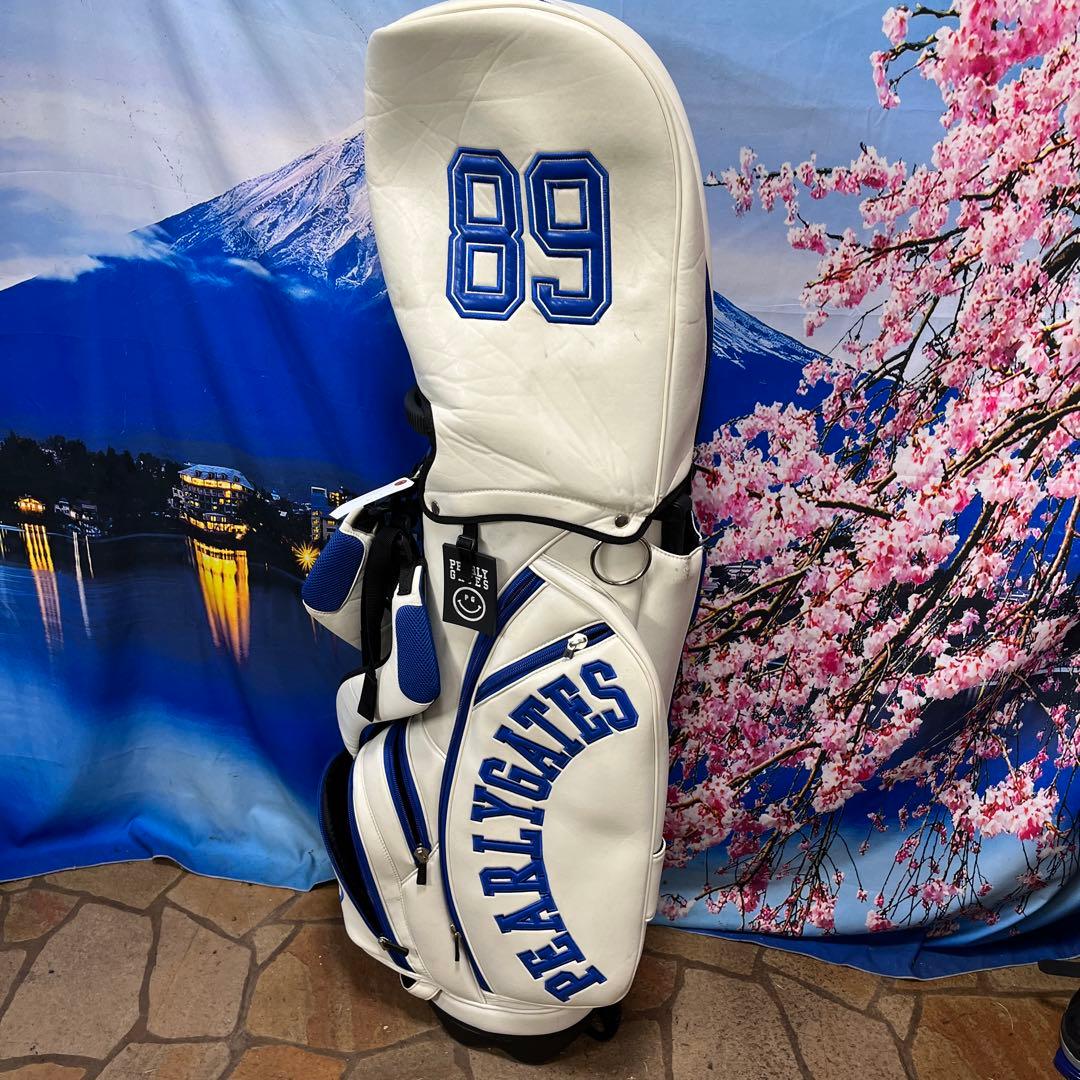 寶BT-1066 PEARLY GATES スタンドキャディバッグ 白