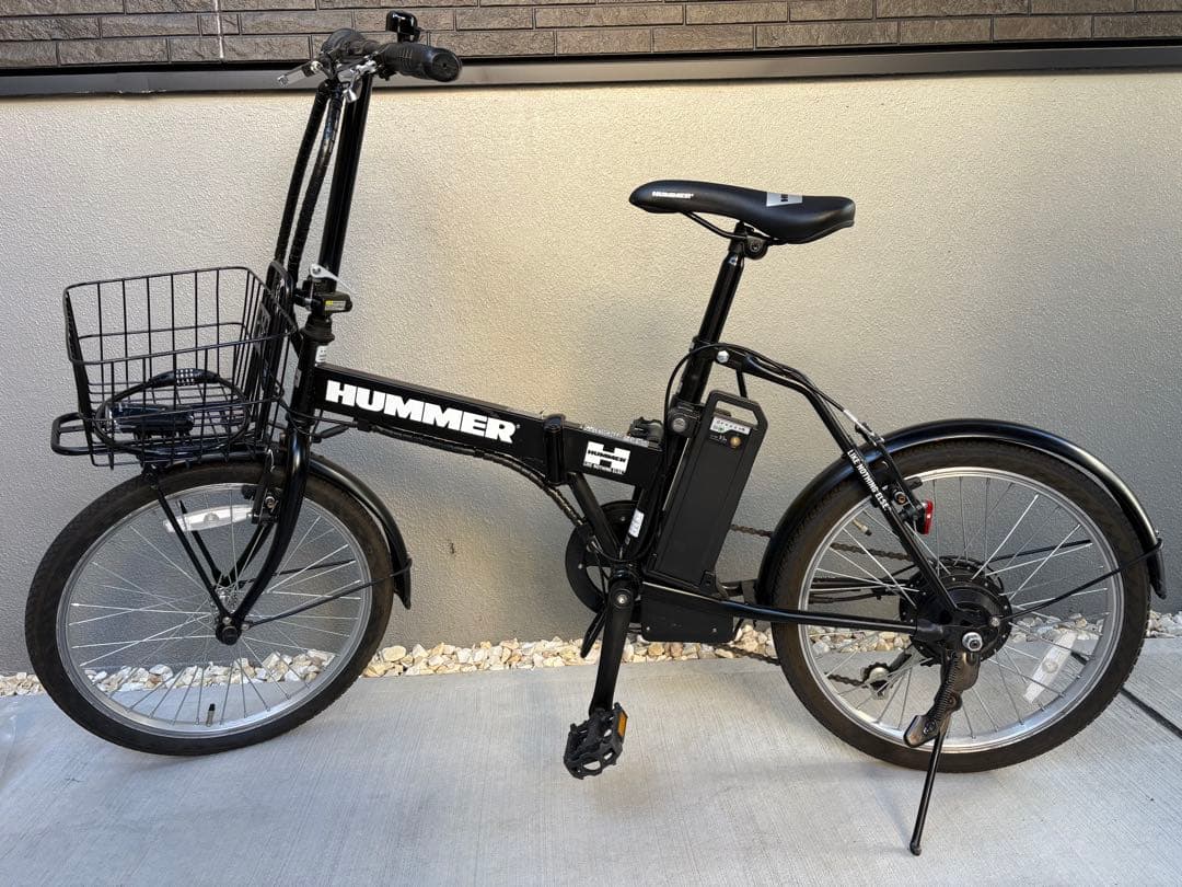 状態◎ HUMMER 電動アシスト自転車 20インチ折り畳み ブラック