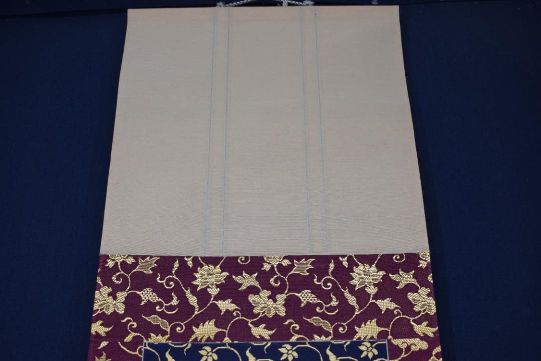 【真作】谷文晁/滝山水図/滝湖村図/掛軸☆宝船☆Z-163